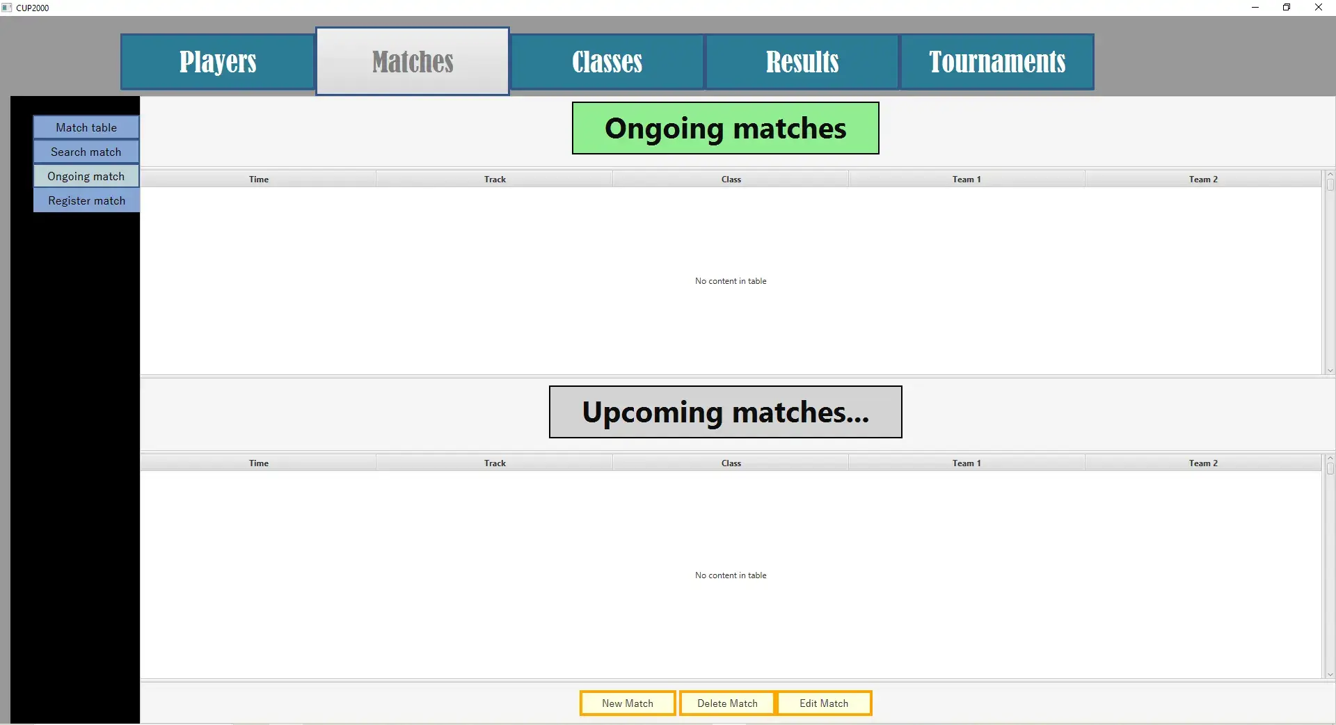 Project CUP2000 Screenshot